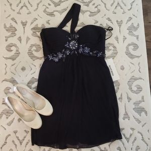 NWT David's Bridal Navy Cocktail dress